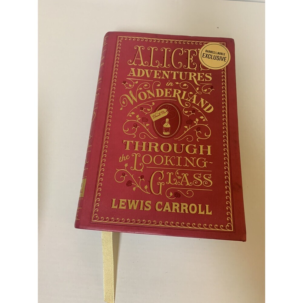 Alice's Adventures in Wonderland Through the Looking Glass Lewis Carroll Leather